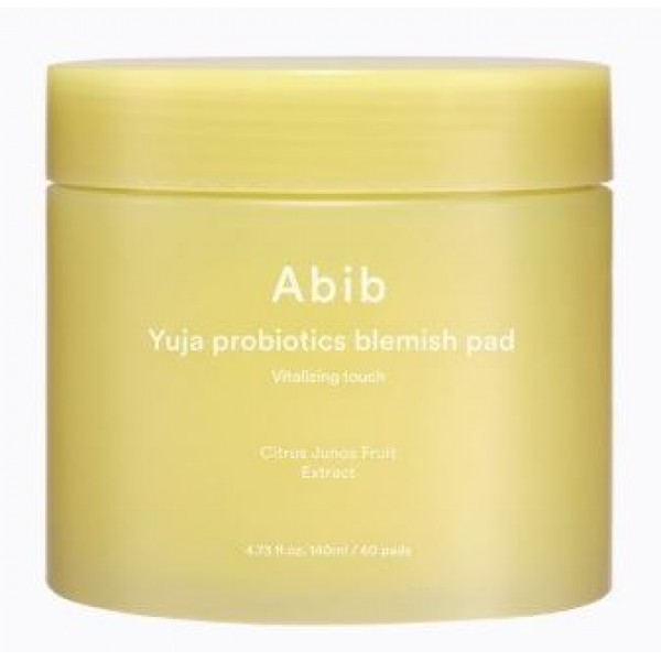 Abib Yuja probiotics blemish pad Vitalizing touch 60pads, Осветляющие диски с экстрактом юджа