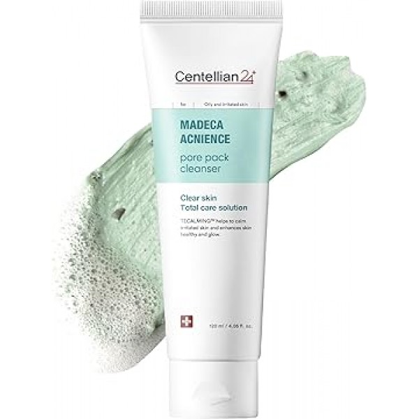 Centellian24+ Madeca Acnience Pore Pack Cleanser, 120ml. Очищающая маска-пенка для сужения пор