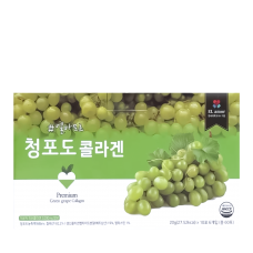El amor Premium Green Grape Collagen, 20g(27.52kcal)*10ea*6pac.  Коллагеновое желе со вкусом винограда, 6 упаковок по 10 стиков*20g.