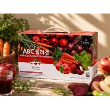 El amor Premium ABC Collagen with liposomal glutatione, 20g(27.52kcal)*10ea*6pac. Коллагеновое желе-стики Концентрат АБС (яблочно-морковно-свекольный)