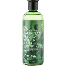FarmStay Green Tea Seed Premium Moisture Toner 350ml. Увлажняющий тонер премиум-класса с экстрактом семян зеленого чая