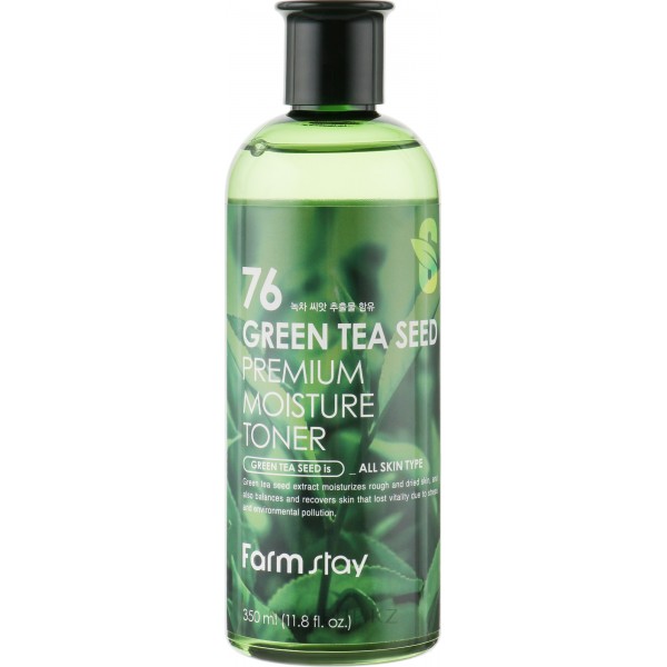 FarmStay Green Tea Seed Premium Moisture Toner 350ml. Увлажняющий тонер премиум-класса с экстрактом семян зеленого чая FarmStay Green Tea Seed Premium Moisture Toner 350ml. Увлажняющий тонер премиум-класса с экстрактом семян зеленого чая