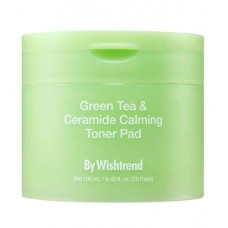 By Wishtrend Green Tea & Ceramide Calming Toner Pad