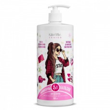 Krassa Шампунь+бальзам 2 в 1 для девочек «Junior», 900ml.