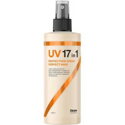 Likato Professional Protection Spray Perfect Hair UV17in1, 250ml. Крем-спрей для волос 17 в 1 с UV-фильтром крем-спрей