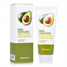 FarmStay Real Avocado Deep Clear Peeling Gel, 100ml. Пилинг-гель для лица с экстрактом авокадо