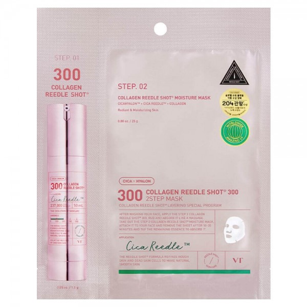 VT Cosmetics Collagen Reedle Shot 300 2step Mask VT Cosmetics Collagen Reedle Shot 300 2step Mask