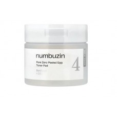 numbuzin No.4 Pore Zero Peeled Egg Toner Pad (70 шт.) — Пэды с тонером для сужения пор и гладкой кожи (эффект «яичной скорлупы»)