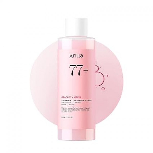 Anua Peach 77+ Niacin Essence Toner. 250ml. — мягко отшелушивающий тонер-эссенция для сияния кожи.
