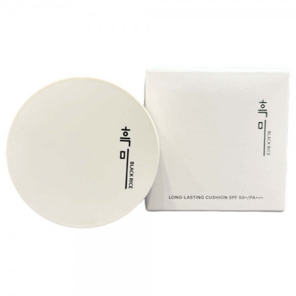 Black Rice Long Lasting Cushion SPF50+ PA+++, 12g+12g, №25, Стойкий кушон с экстрактом чёрного риса
