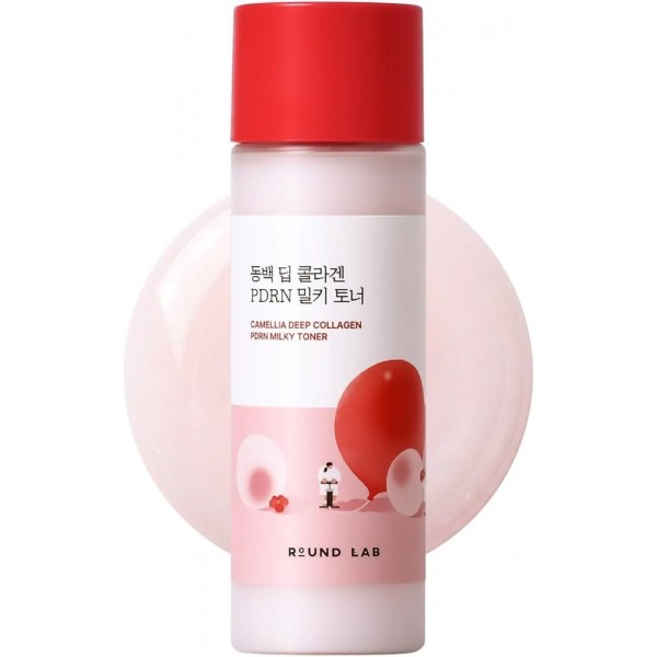 Round Lab Camellia Deep Collagen Milky PDRN Toner 150ml. Молочный тонер с ПДРН и коллагеном для сияния кожи Round Lab Camellia Deep Collagen Milky PDRN Toner 150ml. Молочный тонер с ПДРН и коллагеном для сияния кожи