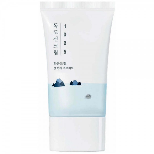 Round Lab 1025 Dokdo Sunscreen SPF50+ PA++++, 50ml. Солнцезащитный крем для проблемной кожи с морской водой Round Lab 1025 Dokdo Sunscreen SPF50+ PA++++, 50ml. Солнцезащитный крем для проблемной кожи с морской водой