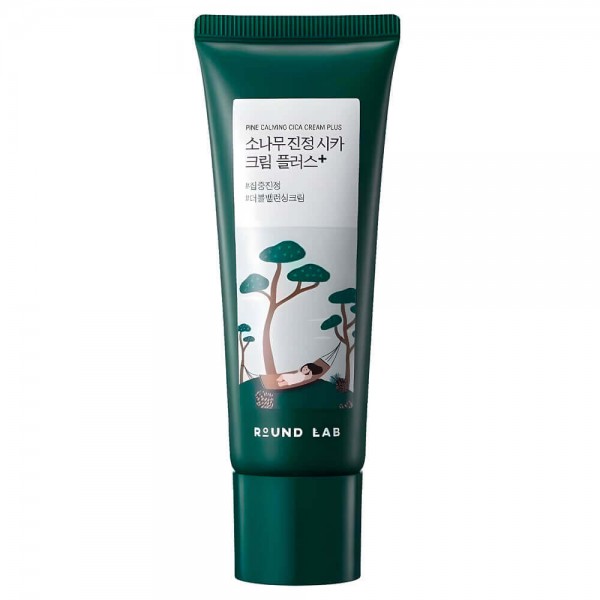 Round Lab Pine Calming Cica Cream Plus, 60g. Двойной крем с экстрактом центеллы для проблемной кожи Round Lab Pine Calming Cica Cream Plus, 60g. Двойной крем с экстрактом центеллы для проблемной кожи