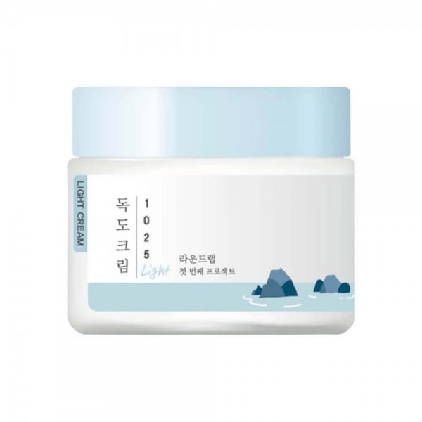 Round Lab 1025 Dokdo Light Cream, 80ml. Лёгкий увлажняющий крем с комплексом минералов
