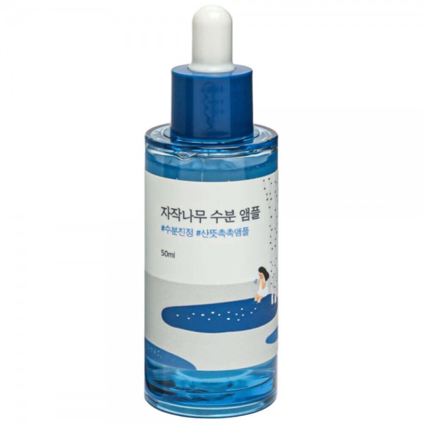 Round Lab Birch Juice Moisturizing Ampoule, 50ml. Липосомальная ампула для интенсивного увлажнения 