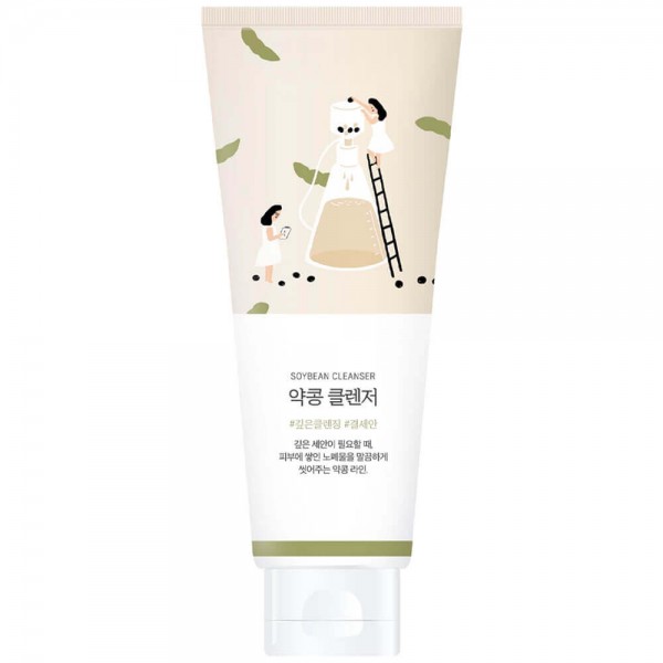 Round Lab Soybean Cleanser, 150ml. Питательная пенка-скраб для умывания с соей 