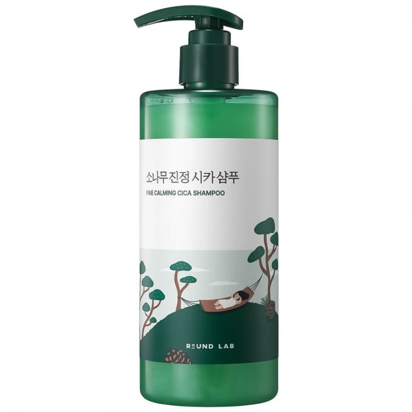 Round Lab Pine Calming Cica Shampoo, 400ml. Себорегулирующий шампунь с экстрактом сосны