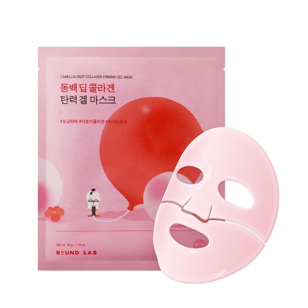 Round Lab Camellia Camellia Collagen Mask, 30min Hydrogel Face Mask. 34 g/1ea. Гидрогелевая маска для лица с коллагеном и экстрактом камелии (30 минут) Round Lab Camellia Camellia Collagen Mask, 30min Hydrogel Face Mask. 34 g/1ea. Гидрогелевая маска для лица с коллагеном и экстрактом камелии (30 минут)