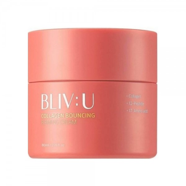 BLIV:U Collagen Bouncing  Firming Cream, 80ml. Коллагеновый крем для упругости кожи с пептидами 