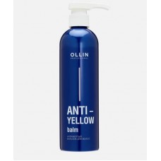 OLLIN Professional Anti-Yellow Balm, 500ml. Антижелтый бальзам для волос
