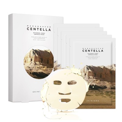 SKIN1004 Madagascar Centella Watergel Sheet Ampoule Mask, 5ea. Тканевая маска-ампула с экстрактом центеллы азиатской