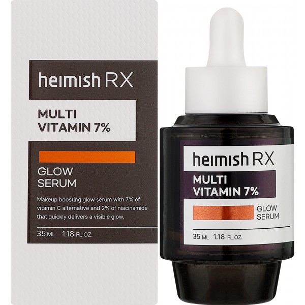 HEIMISH RX MULTI VITAMIN 7% GLOW SERUM, 35ML., мультивитаминная 7%, сыворотка для сияния кожи, 35 мл HEIMISH RX MULTI VITAMIN 7% GLOW SERUM, 35ML., мультивитаминная 7%, сыворотка для сияния кожи, 35 мл