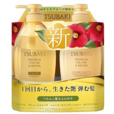 Tsubaki Premium Volume & Repair, Shiseido, 450ml. + 450ml. Набор Шампунь и Кондиционер с маслом камелии