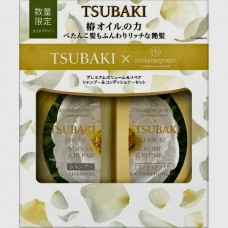 Tsubaki Premium Repair Gold Conditioner + Shampoo 490ml+490ml. Flower Edition, Набор с цветочно-фруктовым ароматом