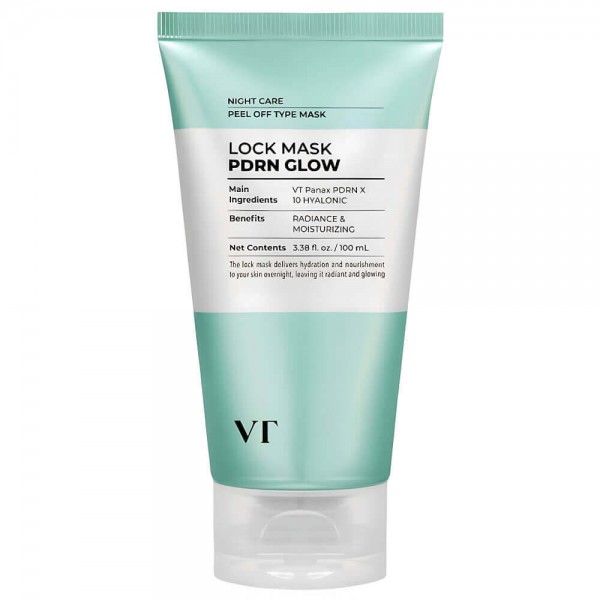 VT Cosmetics PDRN Glow Lock Mask, 100ml. Ночная маска-плёнка для увлажнения и сияния кожи с ПДРН VT Cosmetics PDRN Glow Lock Mask, 100ml. Ночная маска-плёнка для увлажнения и сияния кожи с ПДРН