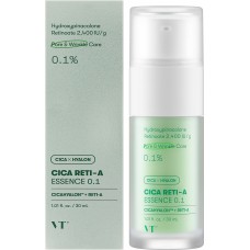 VT Cosmetics Cica Reti-A Essence 0.1, 30ml. Лёгкая бустер-эссенция с ретинолом и центеллой 