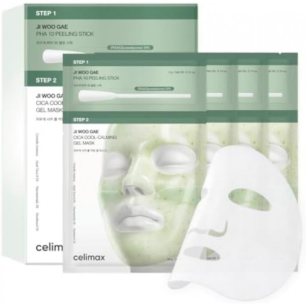 celimax Cica PHA Peel 2-Step Gel Mask (4ea) Двухэтапная гель-маска celimax Cica PHA Peel (4 шт.) celimax Cica PHA Peel 2-Step Gel Mask (4ea) Двухэтапная гель-маска celimax Cica PHA Peel (4 шт.)