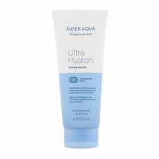 Missha Super Aqua Ultra Hyalron Cleansing Foam, 200ml.  Увлажняющая пенка с гиалуроновой кислотой