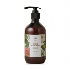 PLU Scrub Body Wash #Fleur Soap 500ml Гель-скраб для тела Увлажняющий