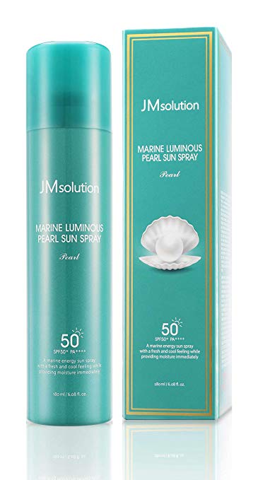 JMSolution Marine Luminous Pearl Sun Protection Sun Spray SPF50+PA, Увлажняющий солнцезащитный спрей 
