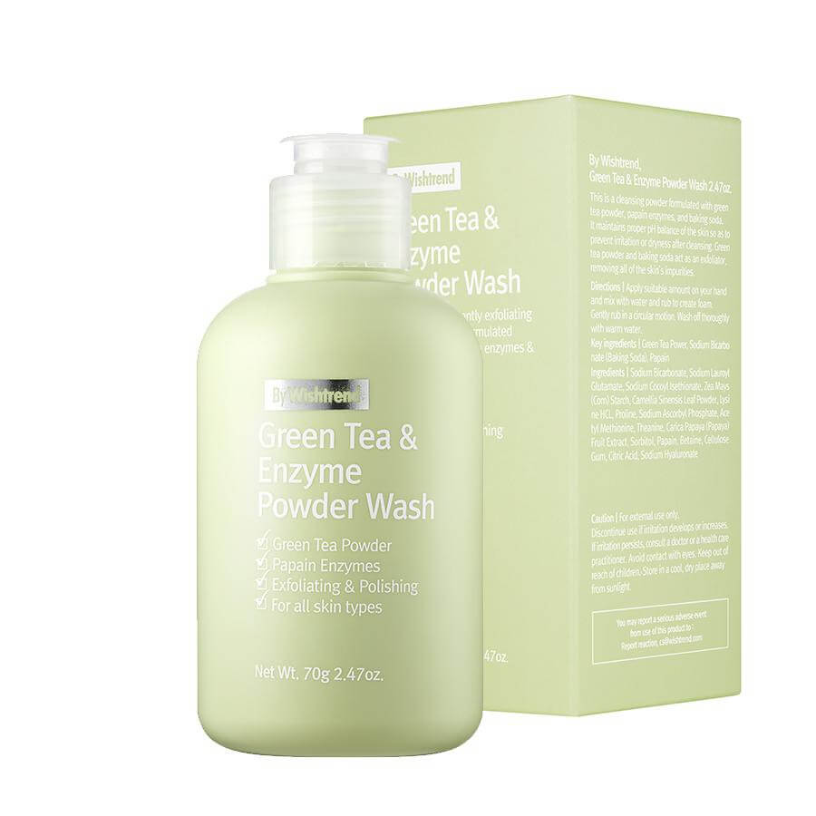 By Wishtrend Green Tea & Enzyme Powder Wash Энзимная пудра с зелёным чаем 