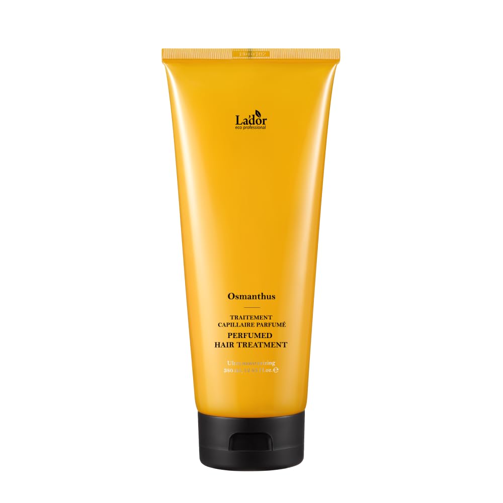 LADOR Perfumed Hair Treatment (OSMANTHUS) 380ml. — парфюмированное средство для волос (маска-кондиционер) с протеинами и керамидами.