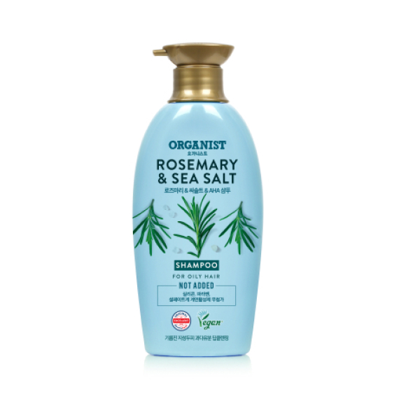 Organist «Rosemary & Sea Salt Shampoo», 500ml. Шампунь для волос Розмарин и морская соль
