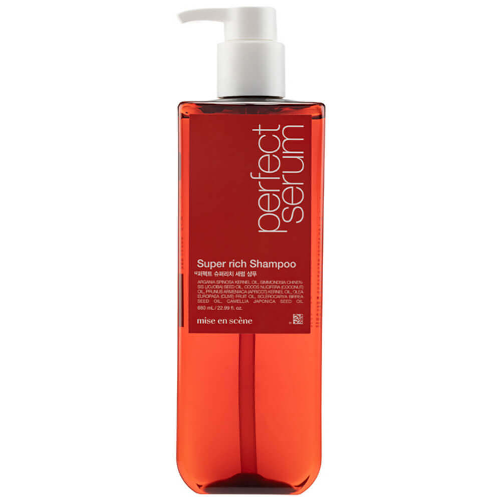 Mise En Scene Perfect Super Rich Serum Shampoo, 680ml. Универсальный шампунь для интенсивного восстановления
