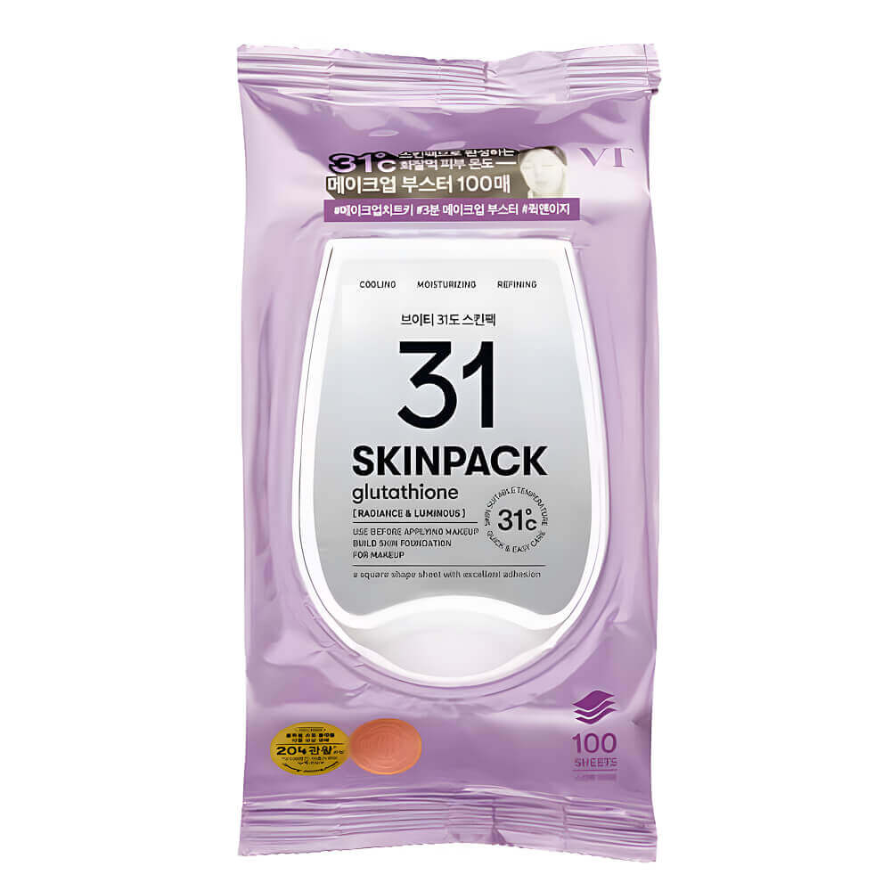 VT Cosmetics Luminous 31 Skin Pack Осветляющие тонер-пэды с глутатионом для подготовки кожи к макияжу
