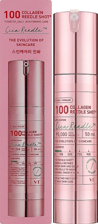 VT COSMETICS Collagen Reedle Shot 100 Serum, 50ml. Сыворотка розовый бустер для упругости, лифтинга и сияния кожи