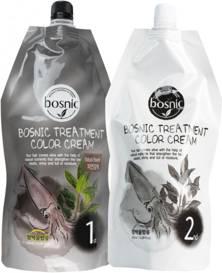 Bosnic Краска для волос «Treatment Color Cream», оттенок Light Brown
