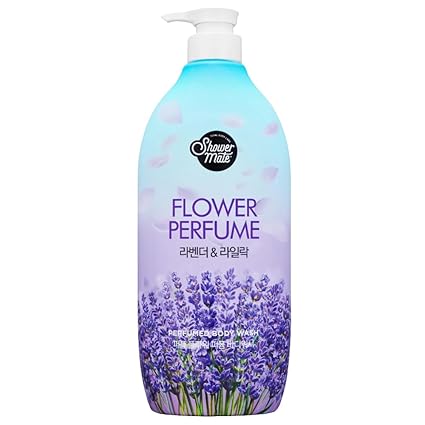 SHOWER MATE Flower Perfume Body Wash 1.2 L (Purple - Lavender & Lilac)  Гель для душа