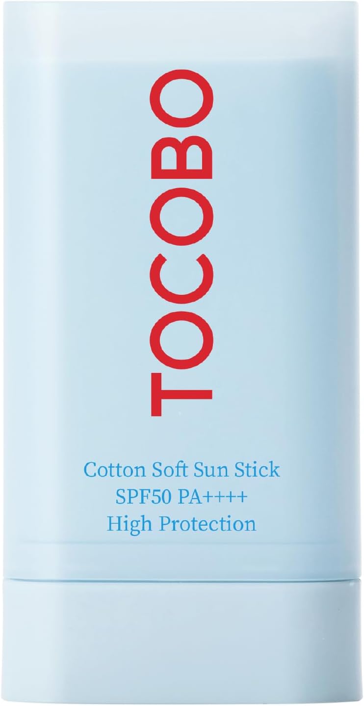 TOCOBO Cotton Airy Sun Stick SPF 50, 19g. —матирующий солнцезащитный стик для лица