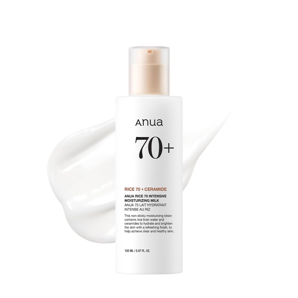 ANUA Rice 70+Ceramide Intensive Moisturizing Milk, 150ml.— интенсивно увлажняющее молочко для лица с рисовой водой