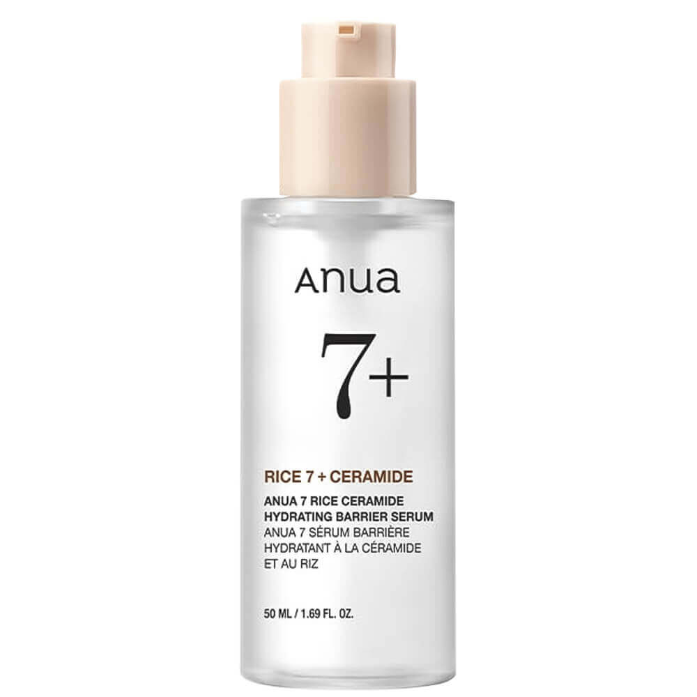 Anua Rice 7+ Ceramide Hydrating Barrier Serum, 50ml. Сыворотка для сияния кожи лица с рисом