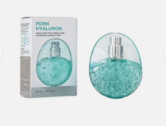 Anua PDRN Hyaluronic Acid Hydrating Capsule Mist, 30ml, Капсульный мист для лица, гиалуроновой кислотой и коллагеном для интенсивного увлажнения