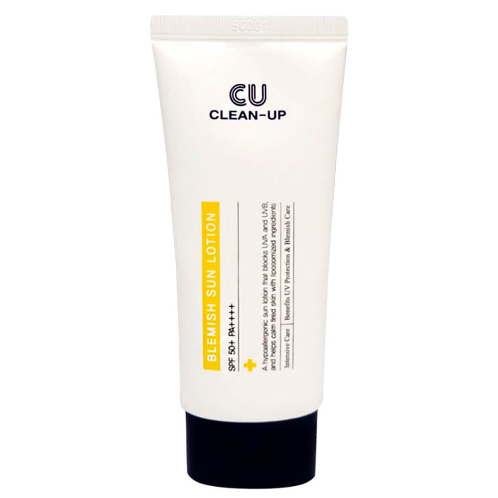 CUSKIN Clean Up Blemish Sun Lotion SPF50+ PA++++ Лёгкий гипоаллергенный солнцезащитный лосьон 