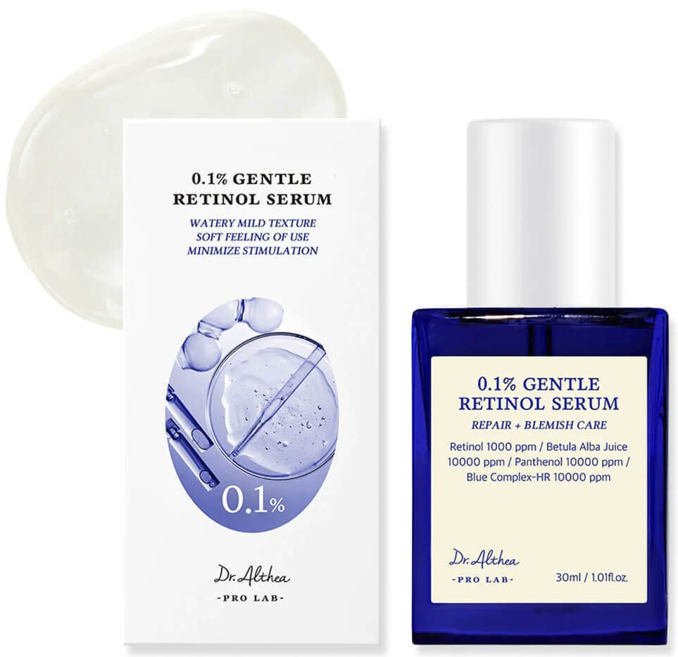 Dr. Althea 0.1% Gentle Retinol Serum, 30ml. Cыворотка для лица с 0.1% ретинола и бакучиолом 