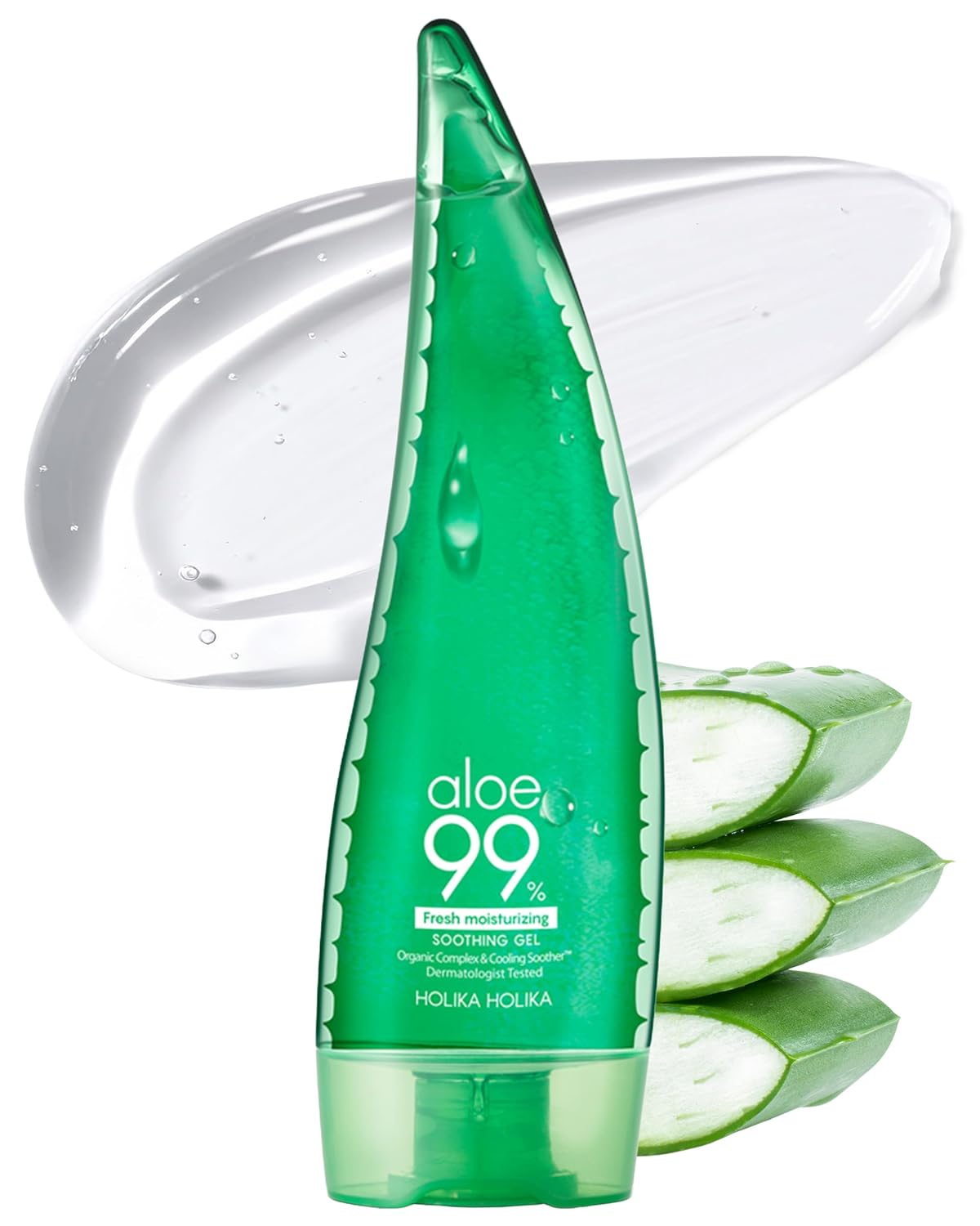 HOLIKA HOLIKA Aloe 99% Fresh Moisture, 55ml. Успокаивающий гель 99% свежий увлажняющий крем;