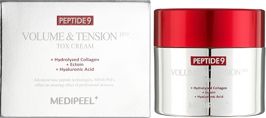 MEDIPEEL Peptide 9 Volume & Tension Tox Cream Pro, 50ml. Пептидный крем с матриксилом от морщин 30+